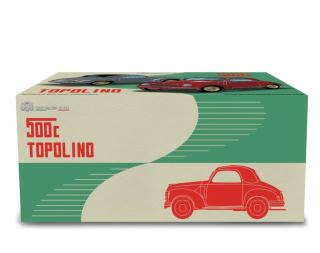 Fiat 500C Topolino 1949 Beige Laudoracing 1:18 Resinemodell (Türen, Motorhaube... nicht zu öffnen!)